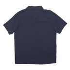 SLAZENGER Mens Navy Blue Short Sleeve Polo Shirt M Cotton Blend Casual