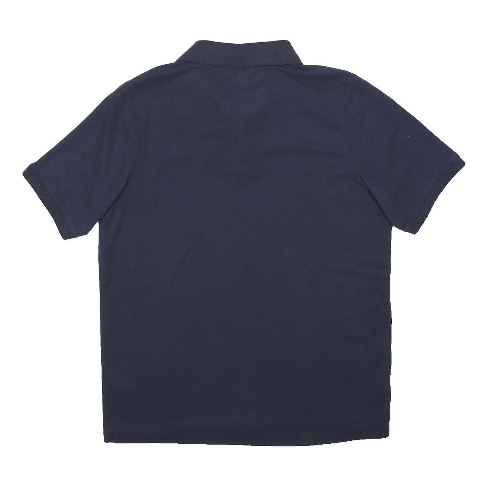 SLAZENGER Mens Navy Blue Short Sleeve Polo Shirt M Cotton Blend Casual