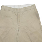 DICKIES Mens Shorts Beige Casual L W36 Cotton Blend Workwear