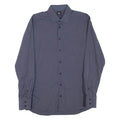 PIERRE CARDIN Mens Plain Shirt Grey Long Sleeve L