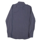 PIERRE CARDIN Mens Plain Shirt Grey Long Sleeve L