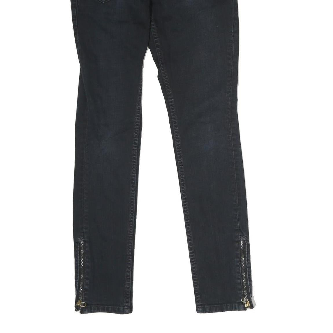 LEVI'S Mens Jeans Black Regular Skinny Denim Medium W28 L30 Fitted Style