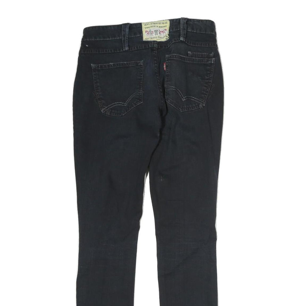 LEVI'S Mens Jeans Black Regular Skinny Denim Medium W28 L30 Fitted Style