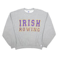 RUSSELL ATHLETIC Womens Grey Irish Rowing Crew Neck L Cotton Blend Sweatshirt