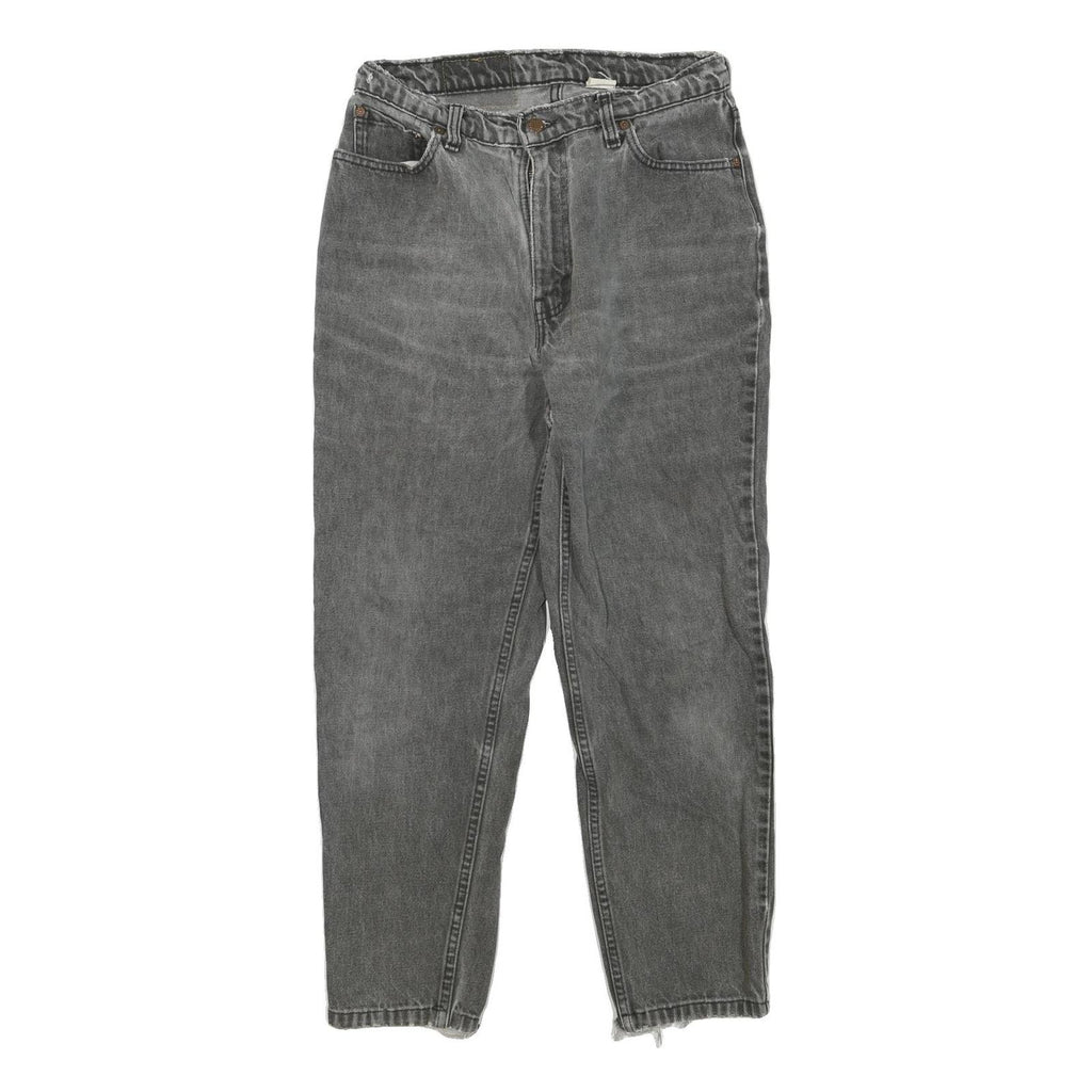 LEVI'S Womens Regular Fit Grey Denim Jeans Cotton Blend Zip W30 L27 Classic