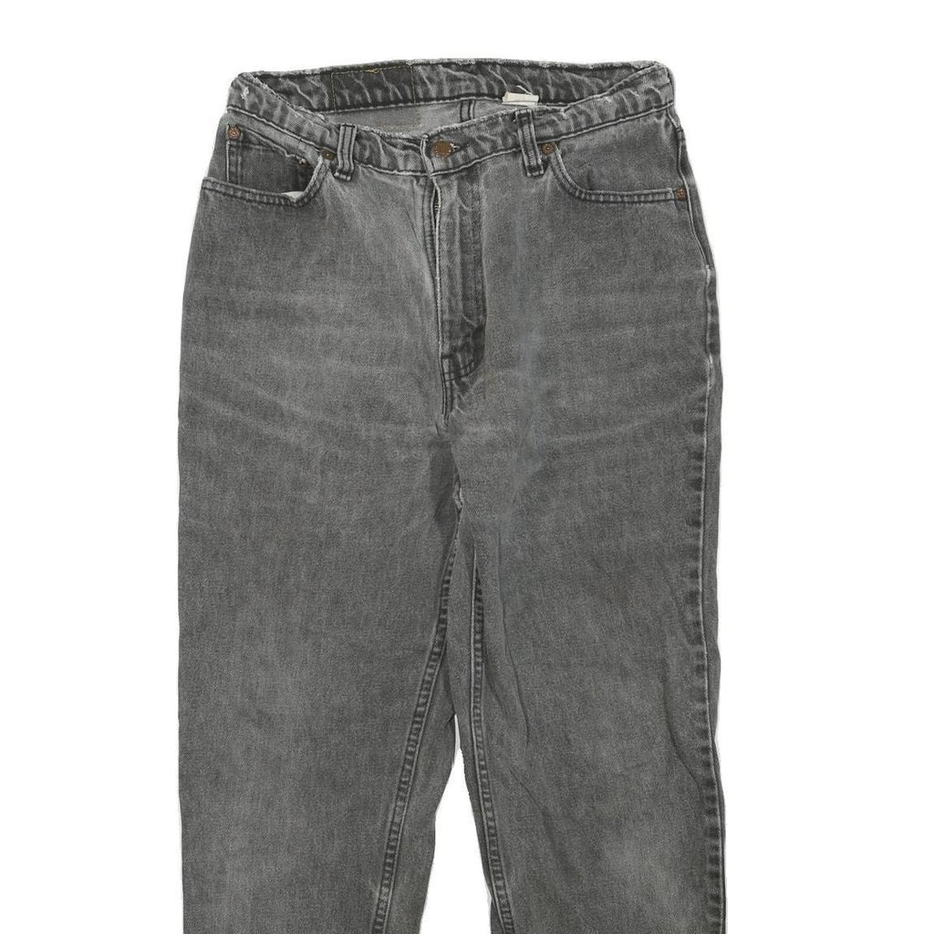 LEVI'S Womens Regular Fit Grey Denim Jeans Cotton Blend Zip W30 L27 Classic
