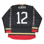 NIKE Mens Black World Junior Championship Ice Hockey Jersey XL Long Sleeve Crew