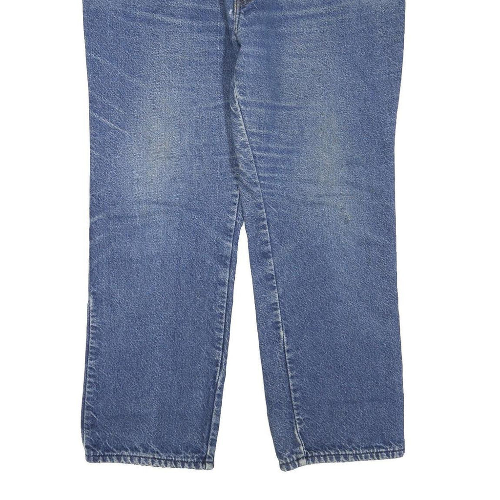 DICKIES Mens Regular Blue Denim Jeans W38 L28 Cotton Blend Zip Classic Fit