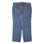 DICKIES Mens Regular Blue Denim Jeans W38 L28 Cotton Blend Zip Classic Fit