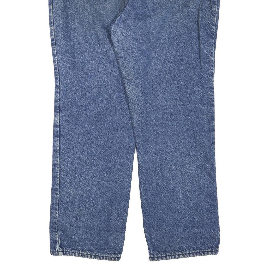 DICKIES Mens Regular Blue Denim Jeans W38 L28 Cotton Blend Zip Classic Fit