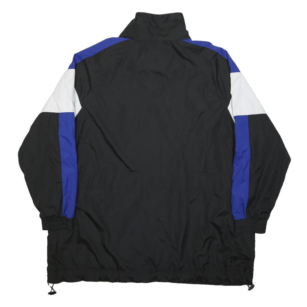 DKNY Mens Black & Pink Colourblock Zip Jacket XL Polyester Lightweight