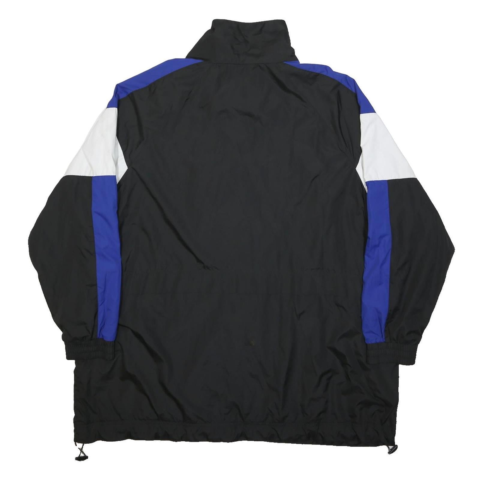 DKNY Mens Black & Pink Colourblock Zip Jacket XL Polyester Lightweight