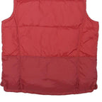 NAPAPIJRI Mens Red Polyester Blend Quilted Jacket L Zip Sleeveless Outdoor