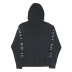 NIKE Mens Black Hoodie M Nike Air Jumper Just Do It Cotton Blend