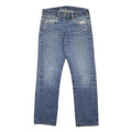 LEVI'S 501 Mens Jeans Blue Regular Straight Denim Medium W32 L30 Classic Button