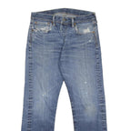 LEVI'S 501 Mens Jeans Blue Regular Straight Denim Medium W32 L30 Classic Button