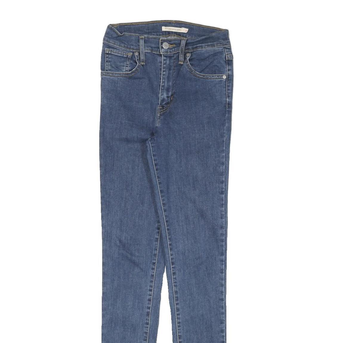 LEVI'S Womens Slim Blue Denim Jeans W23 L30 Zip Closure Comfortable Stylish