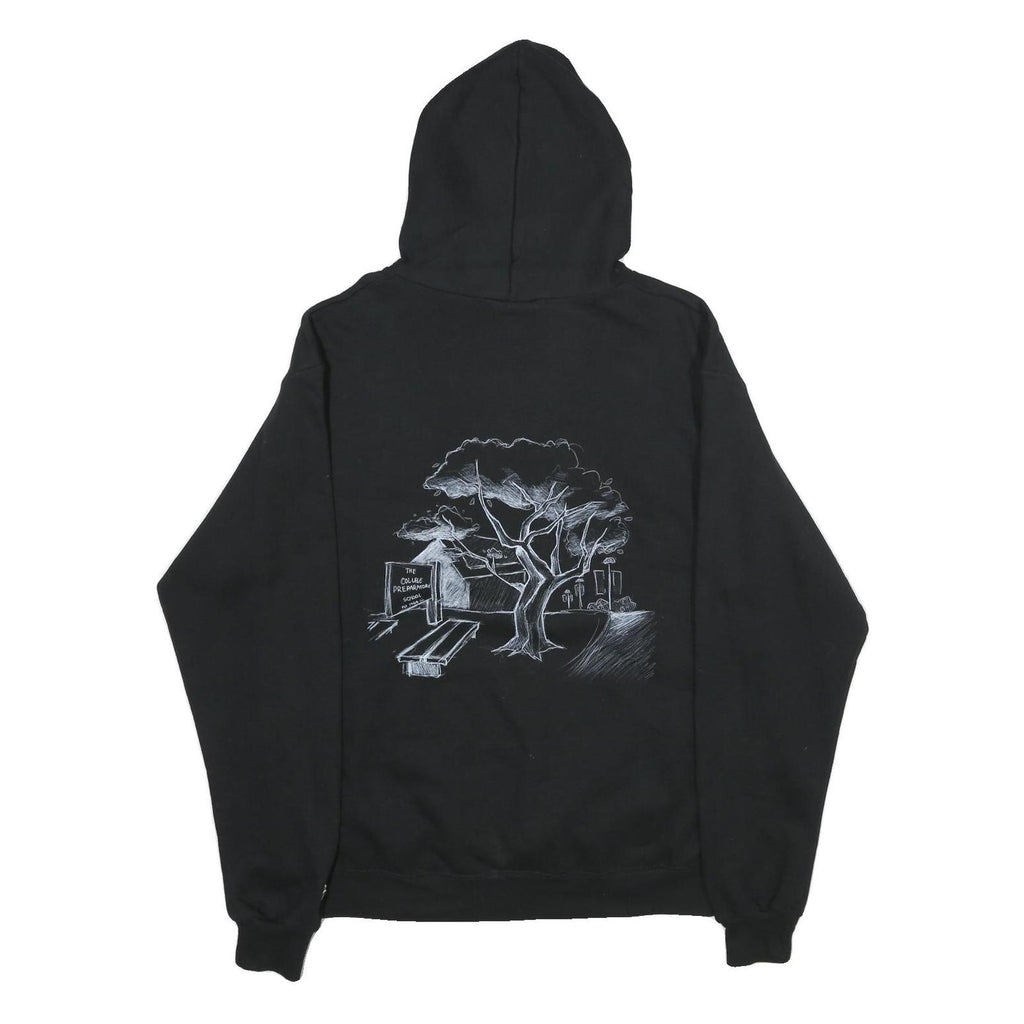 CHAMPION Mens Black College Prep Printed Pullover Hoodie L Casual Cotton Blend