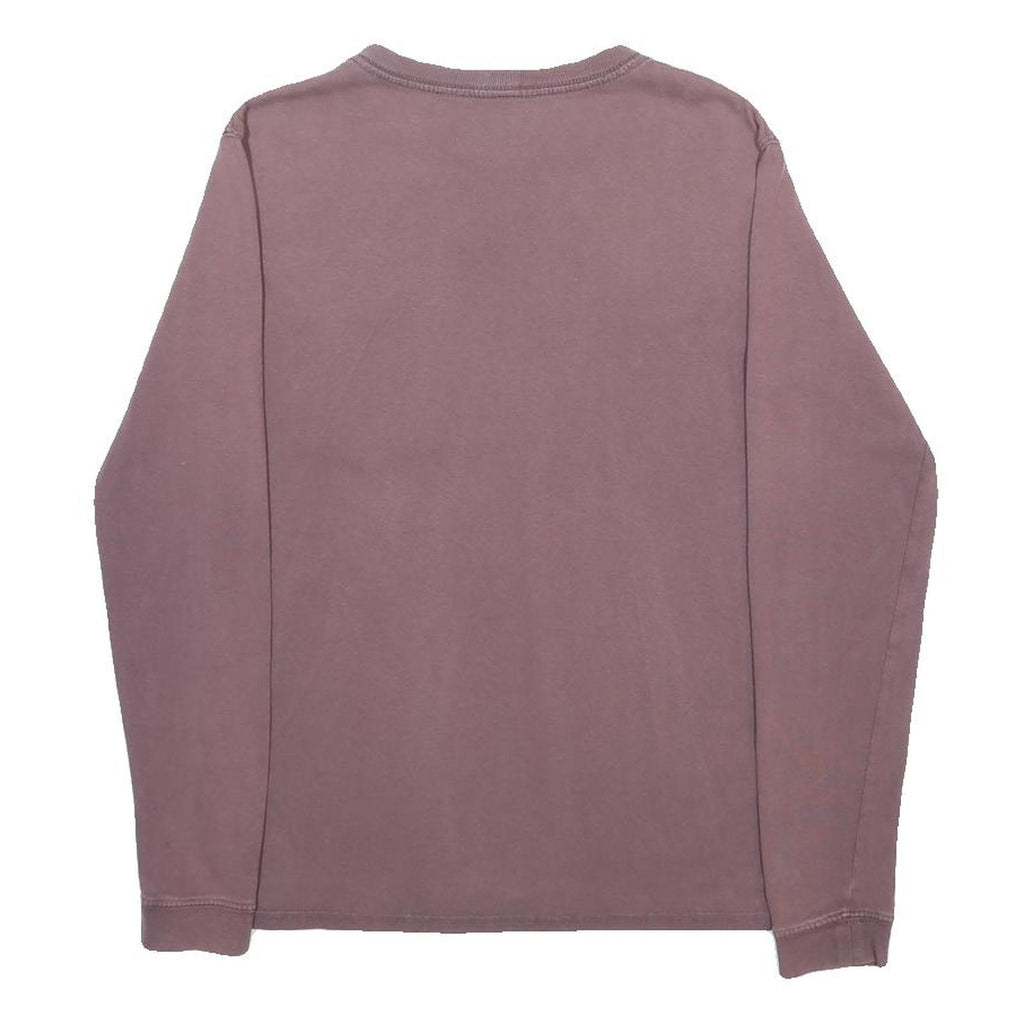 CARHARTT Womens Brown Long Sleeve Crew Neck T-Shirt XS Cotton Blend Pocket
