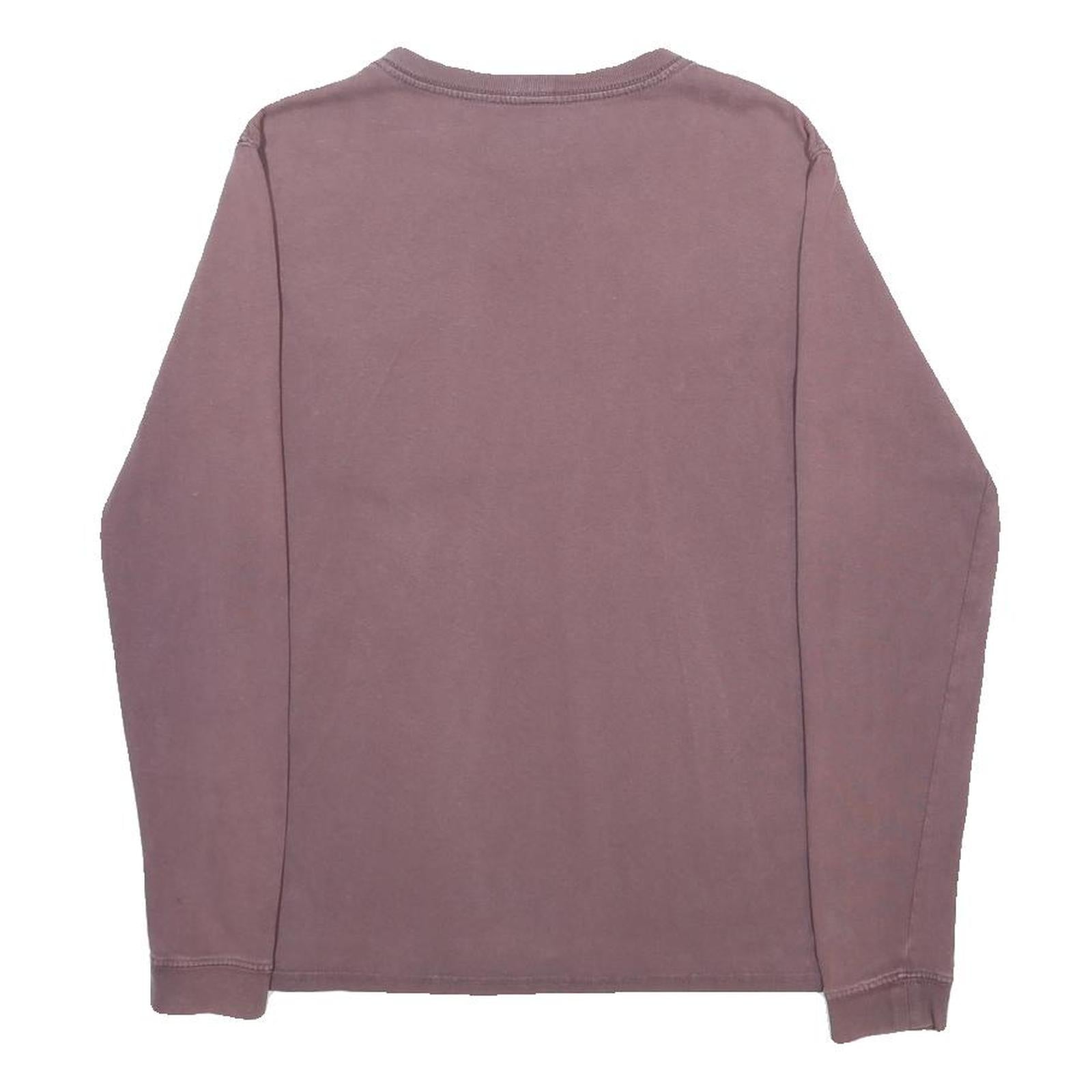 CARHARTT Womens Brown Long Sleeve Crew Neck T-Shirt XS Cotton Blend Pocket