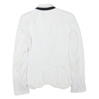 ZARA BASIC Womens White & Black Polka Dot Blazer Jacket S Acetate Button Closure
