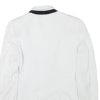 ZARA BASIC Womens White & Black Polka Dot Blazer Jacket S Acetate Button Closure