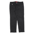 GUESS Mens Black Regular Fit Straight Denim Jeans W34 L28 Casual Zip Closure