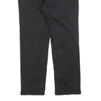 GUESS Mens Black Regular Fit Straight Denim Jeans W34 L28 Casual Zip Closure