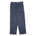 DICKIES Mens Relaxed Navy Cotton Blend Trousers W30 L30 Workwear Zip Closure