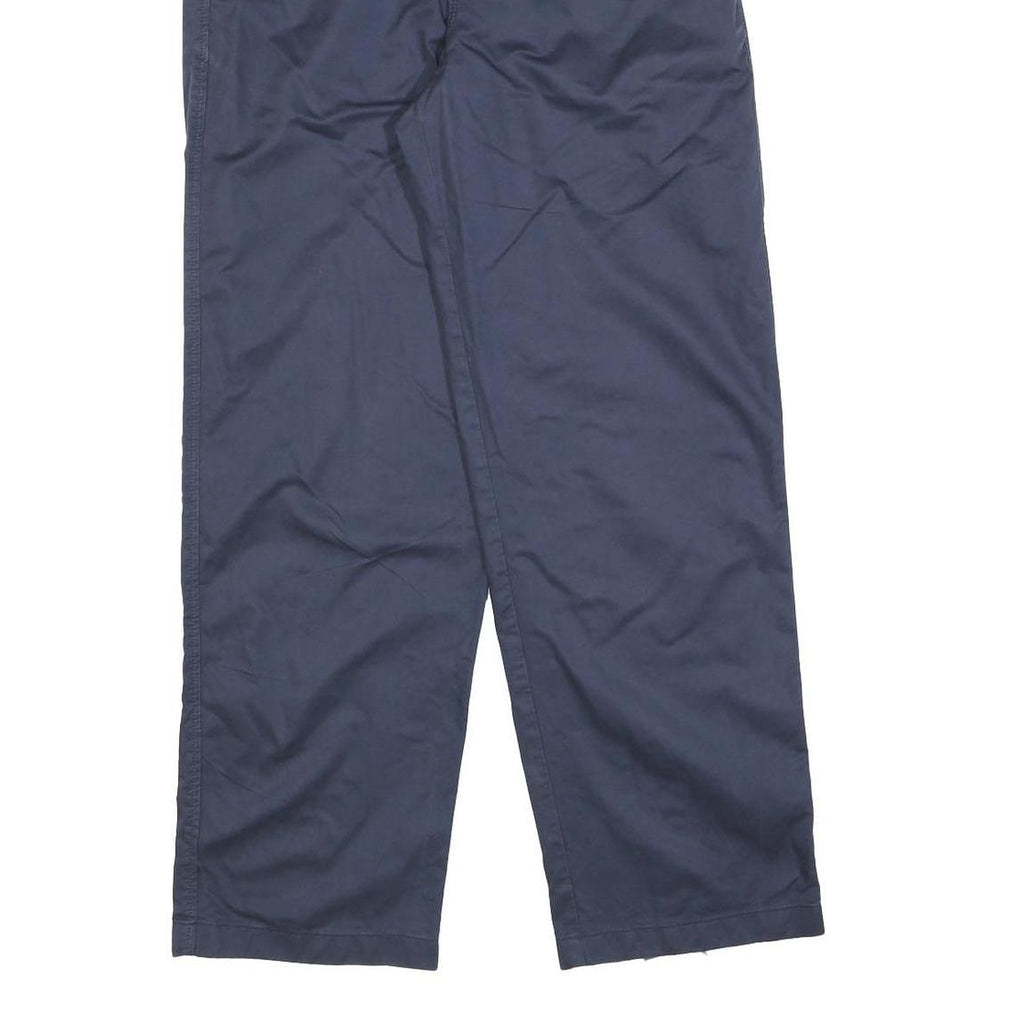 DICKIES Mens Relaxed Navy Cotton Blend Trousers W30 L30 Workwear Zip Closure