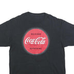 Mens Black Red Coca-Cola Graphic T-Shirt XL Short Sleeve Crew Neck Vintage Style