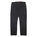 DICKIES Mens Cotton Blend Black Regular Fit Trousers W38 L33 Workwear Zip