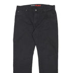 DICKIES Mens Cotton Blend Black Regular Fit Trousers W38 L33 Workwear Zip