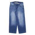 TOMMY HILFIGER Crop Womens Jeans Blue Regular Wide-Leg W28 L24