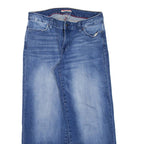 TOMMY HILFIGER Crop Womens Jeans Blue Regular Wide-Leg W28 L24