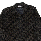 VESTY Mens Blazer Jacket Black Check XL