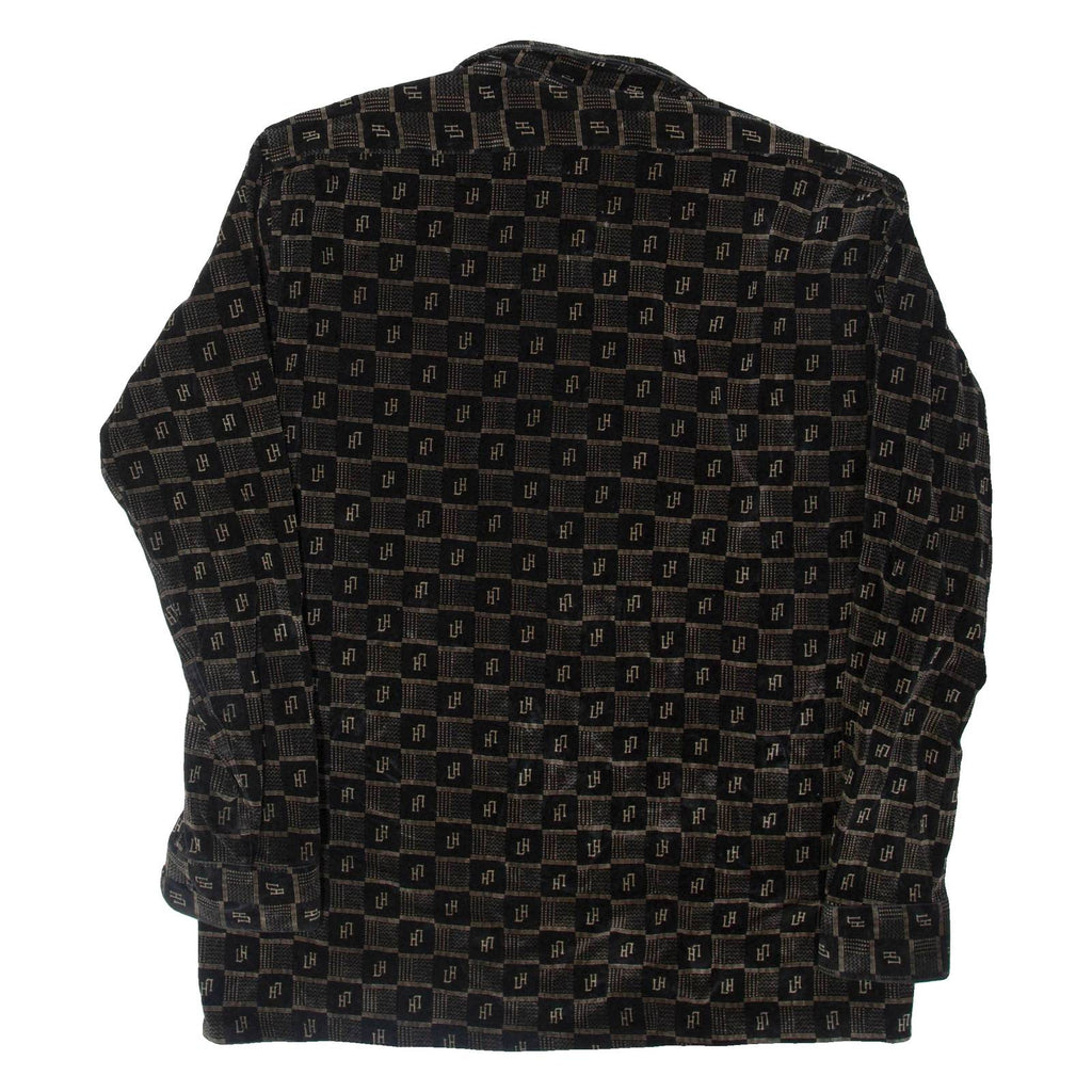 VESTY Mens Blazer Jacket Black Check XL