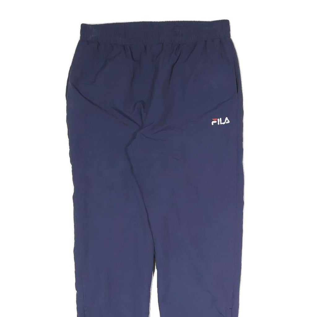 FILA Mens Joggers Navy Blue M W31 L30 Logo Elasticated Waist Adjustable Hem