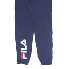 FILA Mens Joggers Navy Blue M W31 L30 Logo Elasticated Waist Adjustable Hem