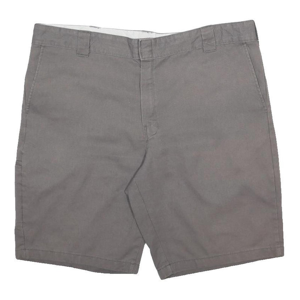 DICKIES Mens Shorts Grey Cotton Blend Casual 2XL W42 Workwear Pockets