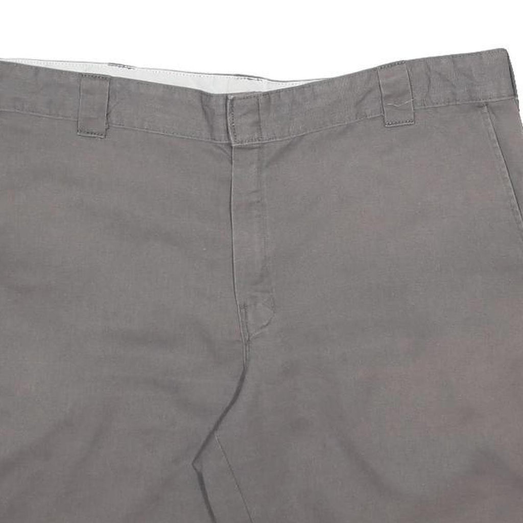 DICKIES Mens Shorts Grey Cotton Blend Casual 2XL W42 Workwear Pockets