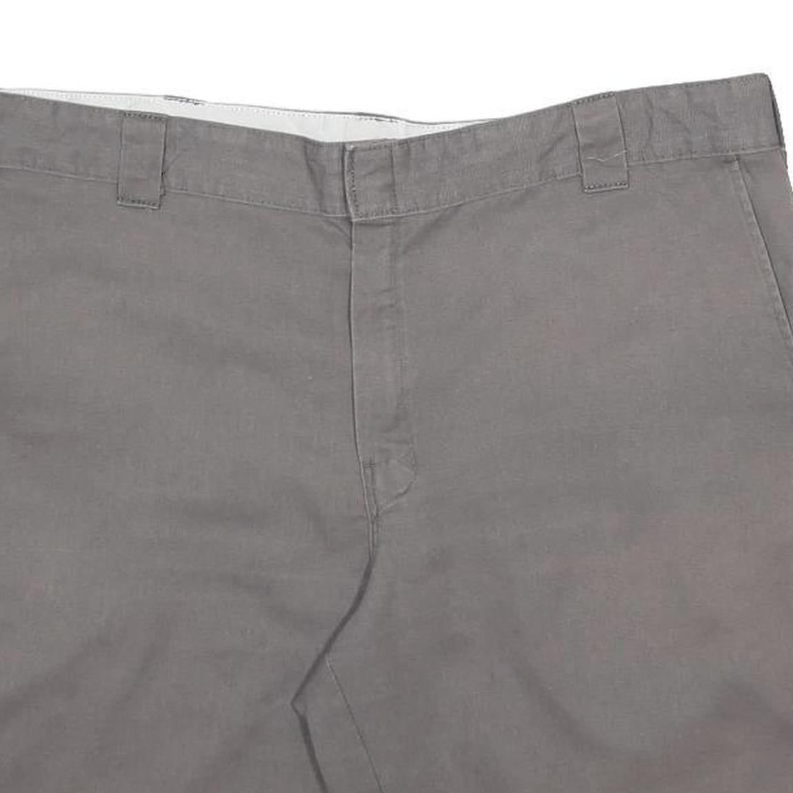 DICKIES Mens Shorts Grey Cotton Blend Casual 2XL W42 Workwear Pockets