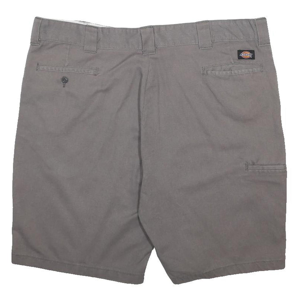 DICKIES Mens Shorts Grey Cotton Blend Casual 2XL W42 Workwear Pockets