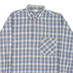 NEW WAVE Mens Shirt Blue Check Long Sleeve L