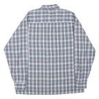 NEW WAVE Mens Shirt Blue Check Long Sleeve L