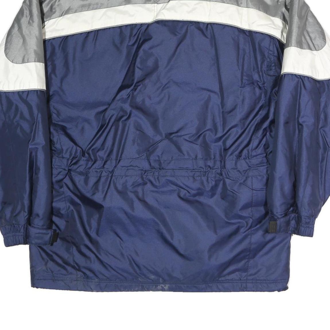 SUN SET Mens Blue & Grey Colourblock Outdoor Jacket XL Polyester Blend Zip