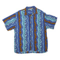 PRINCESS CRUISES Mens Blue Rayon Short Sleeve Shirt M Hawaiian Casual