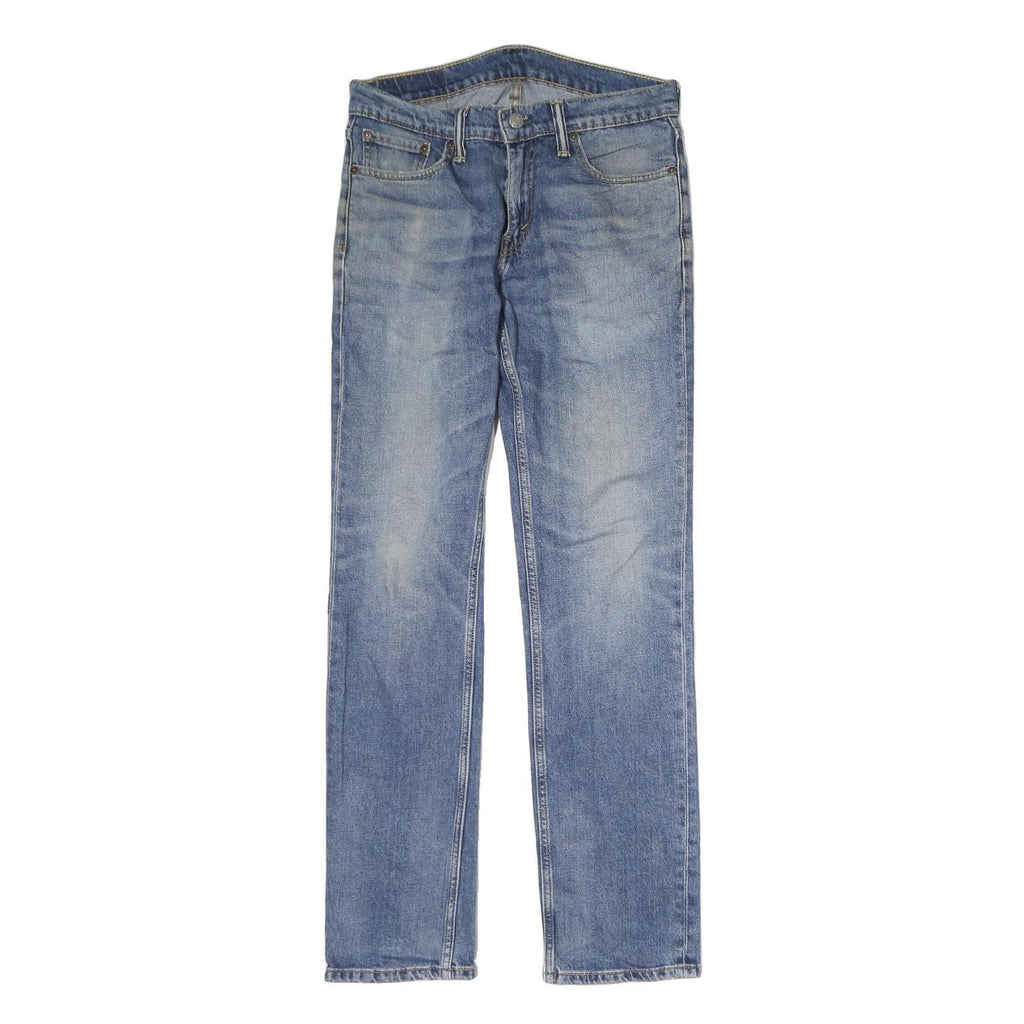 LEVI'S 511 Mens Jeans Blue Regular Slim Denim Medium W30 L32 Classic Zip Zip Fly