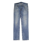 LEVI'S 511 Mens Jeans Blue Regular Slim Denim Medium W30 L32 Classic Zip Zip Fly