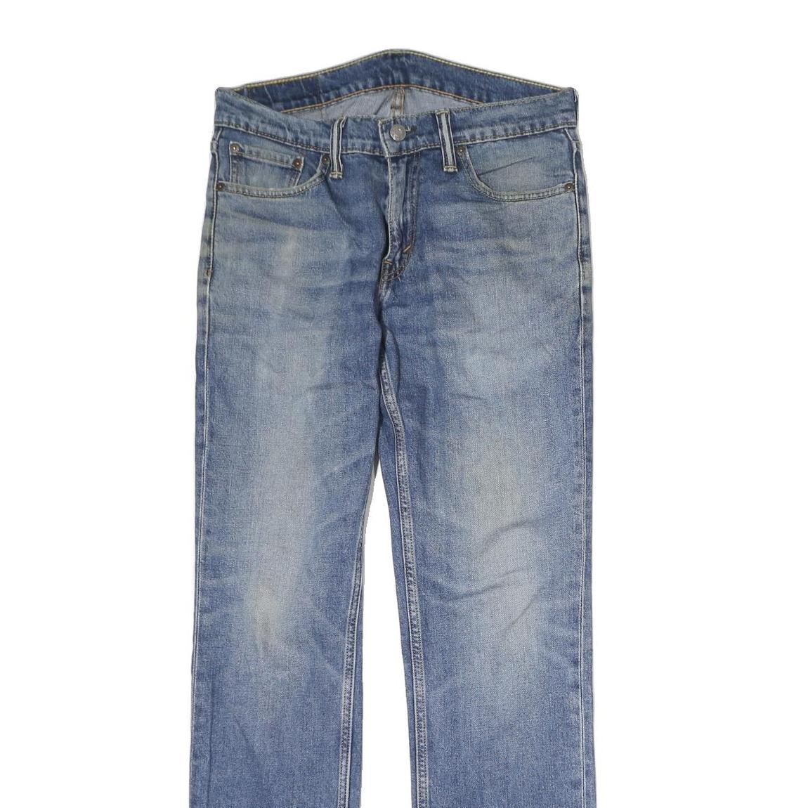 LEVI'S 511 Mens Jeans Blue Regular Slim Denim Medium W30 L32 Classic Zip Zip Fly